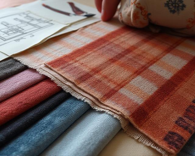 Custom upholstery and bespoke furniture fabric selection