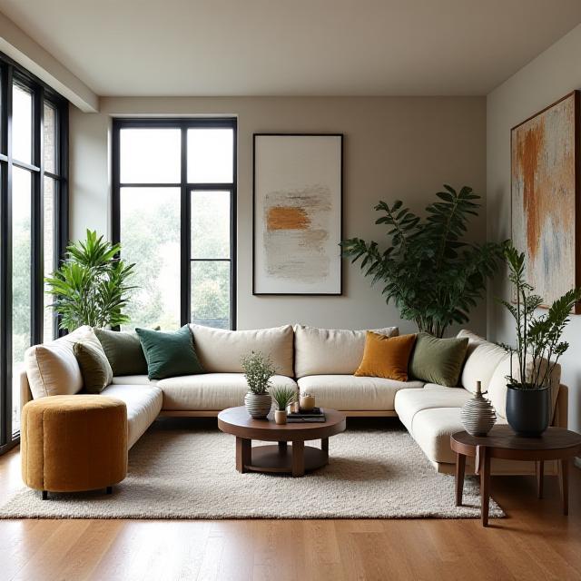 Contemporary furniture design in modern Vancouver home